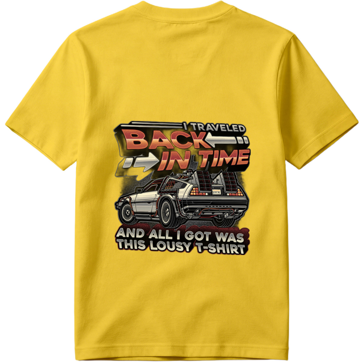 Back to the Future - DeLorean Time Machine T-Shirt - Tee