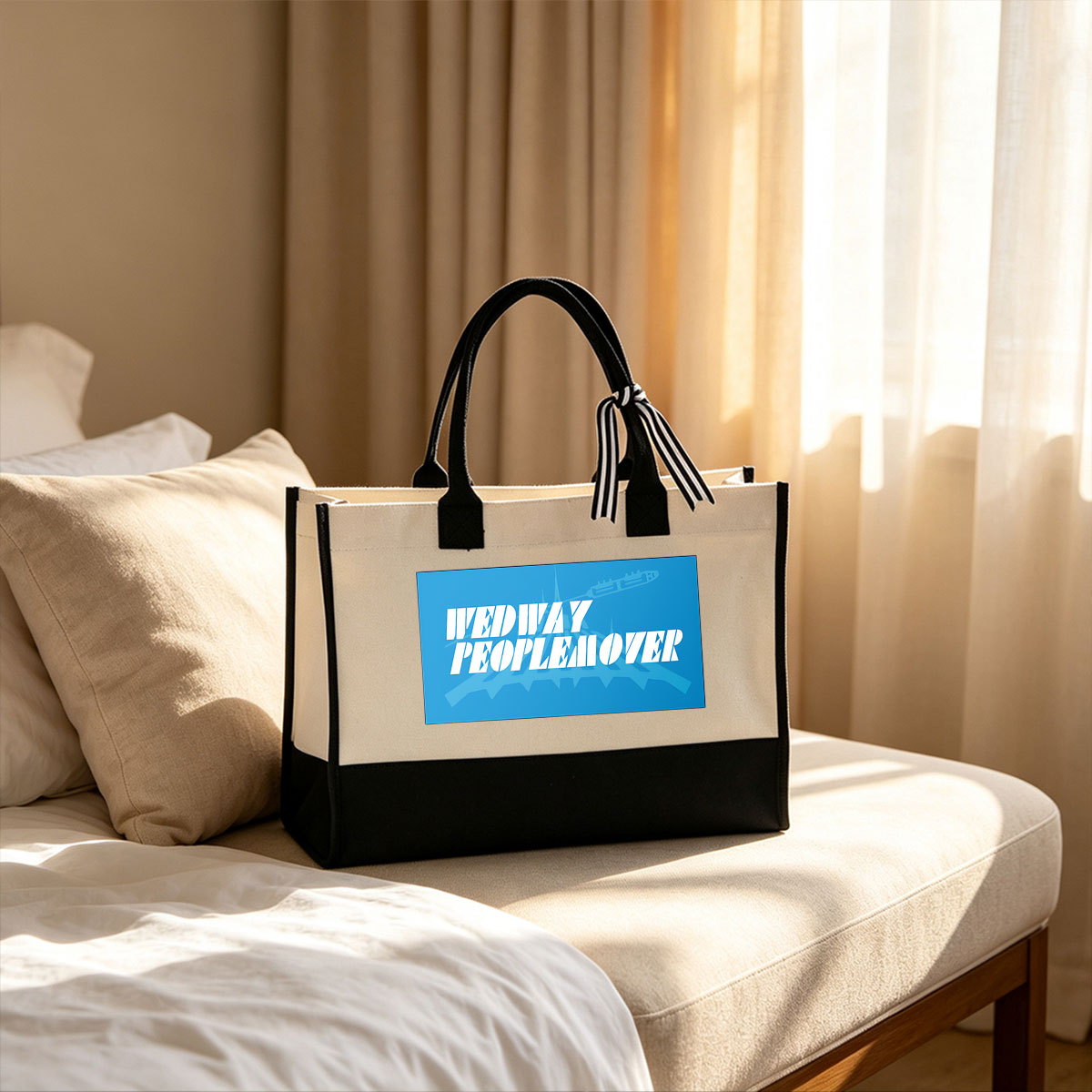Wedway Peoplemover - Canvas patchwork gift tote bag
