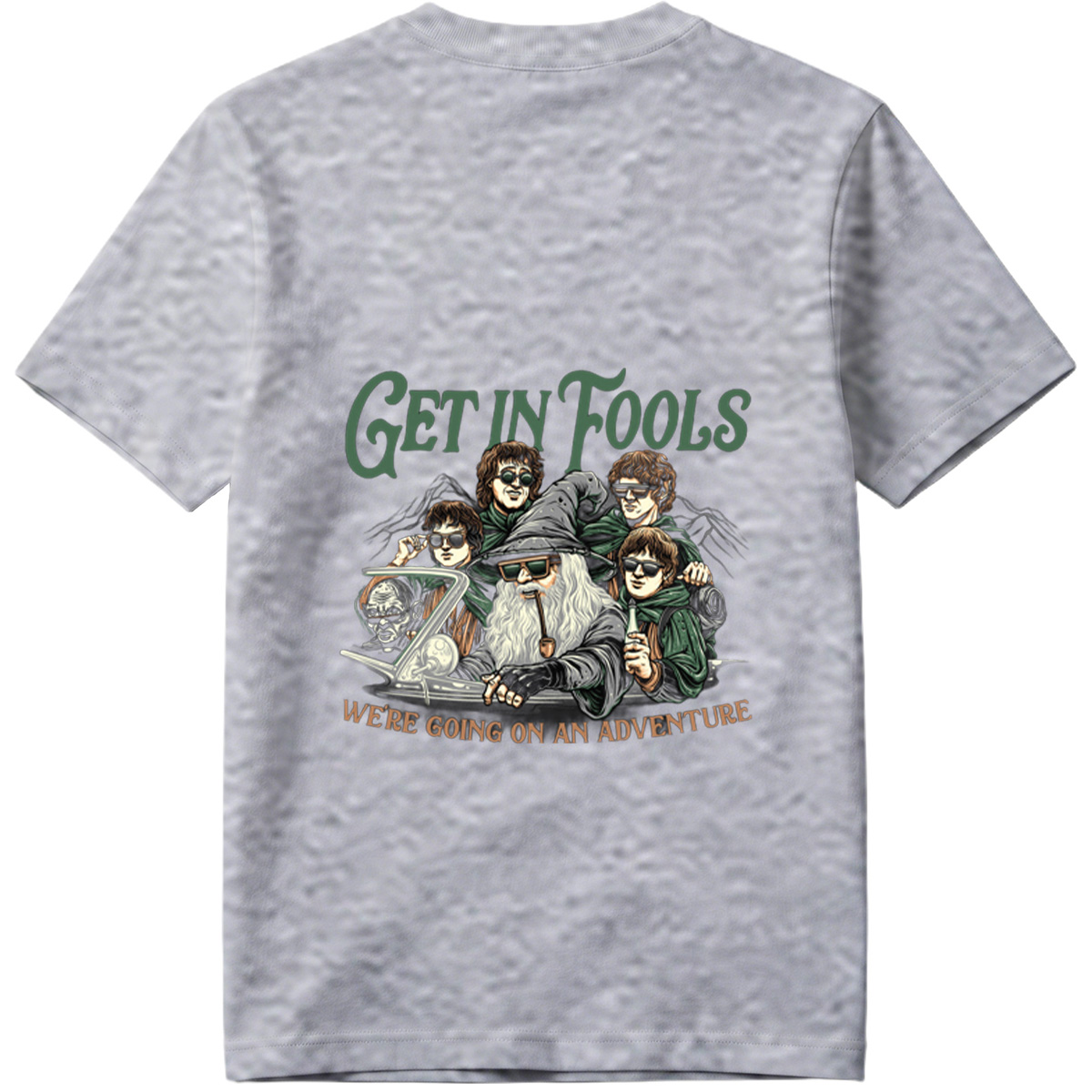 The Lord of the Rings: Frodo, Sam, Merry, Pippin, and Gandalf with a Modern Twist - Tee