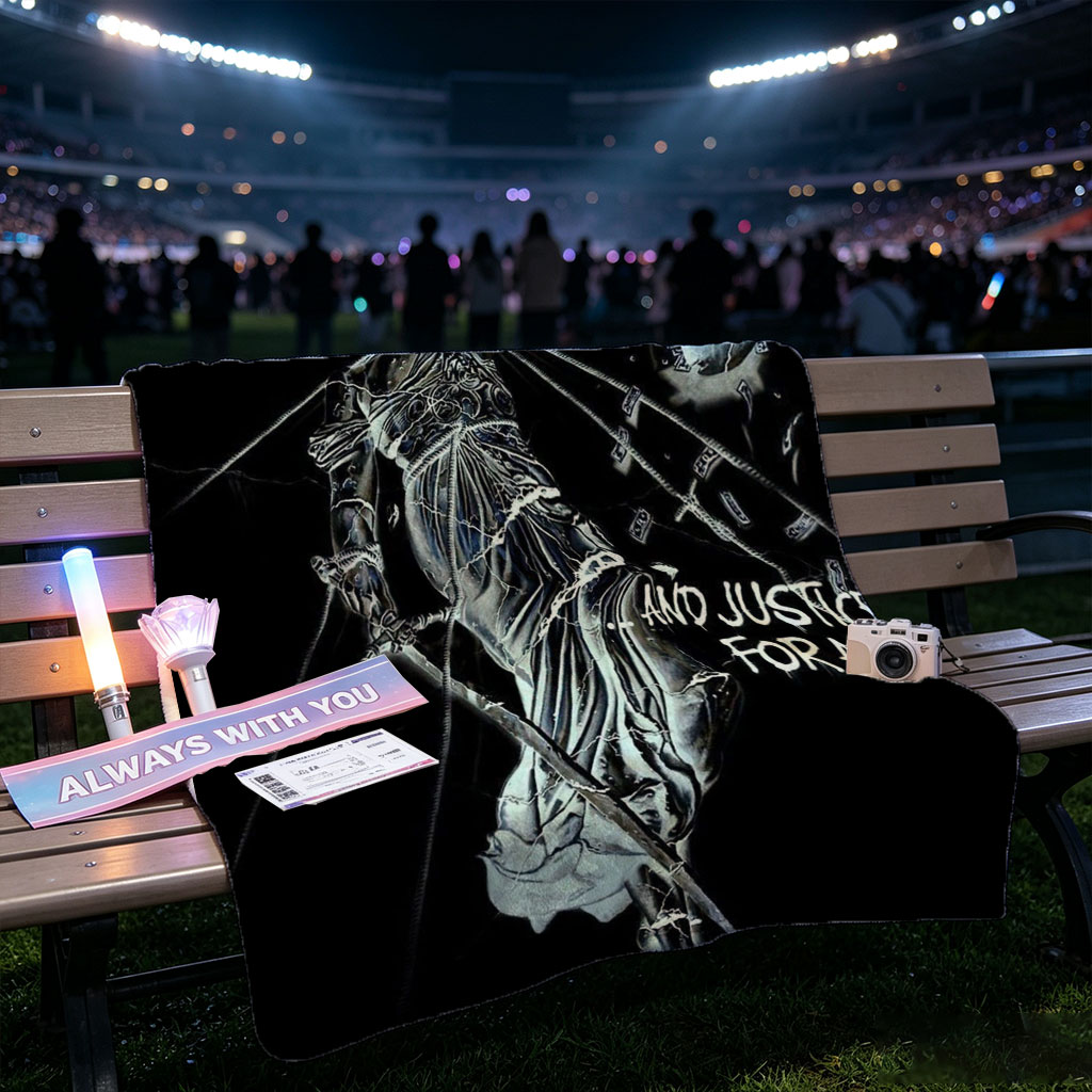 Metallica Band Justice Statue Album Cover Art - Blankets