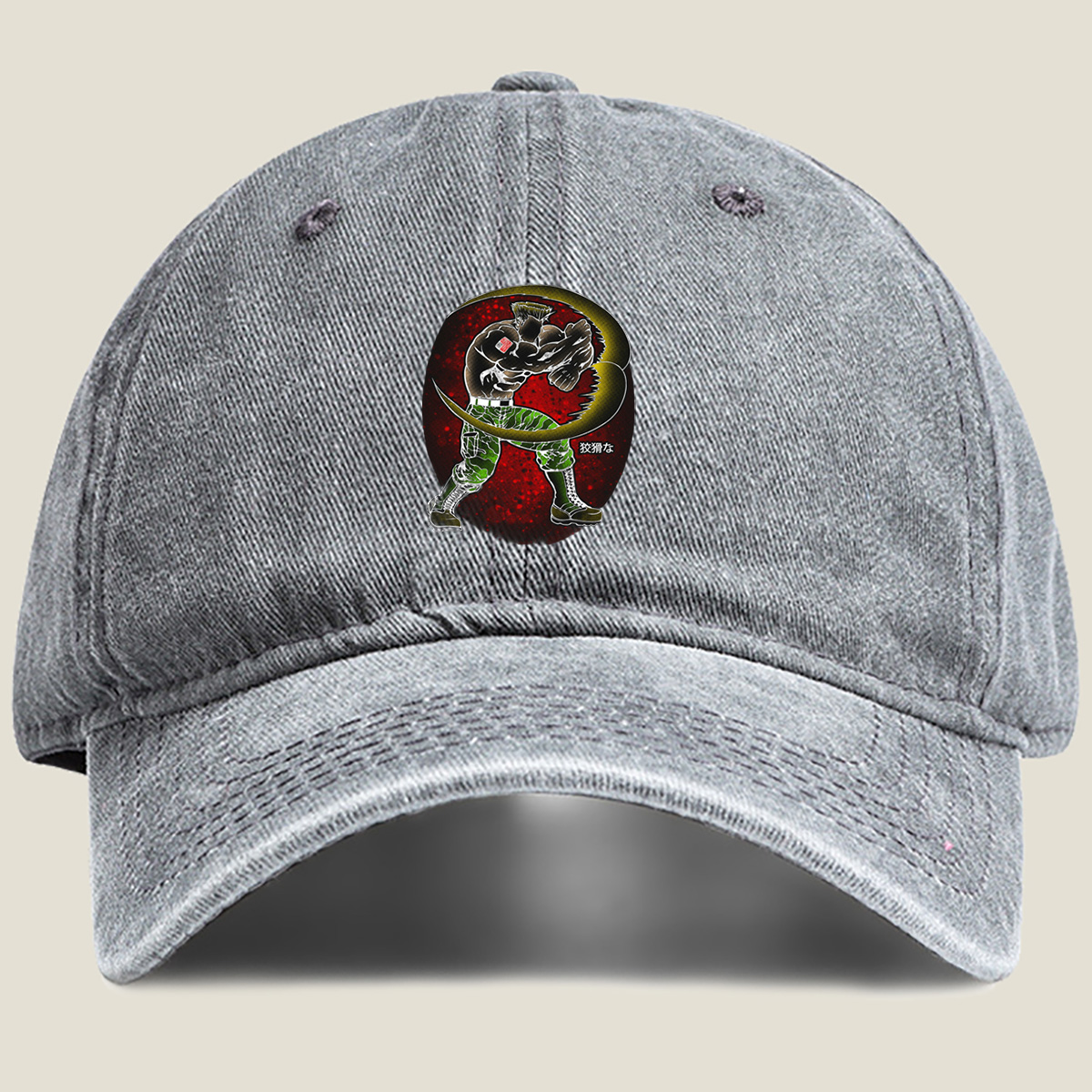 Sasuke Uchiha: The Crouching Tiger - Washed Denim - Baseball Cap