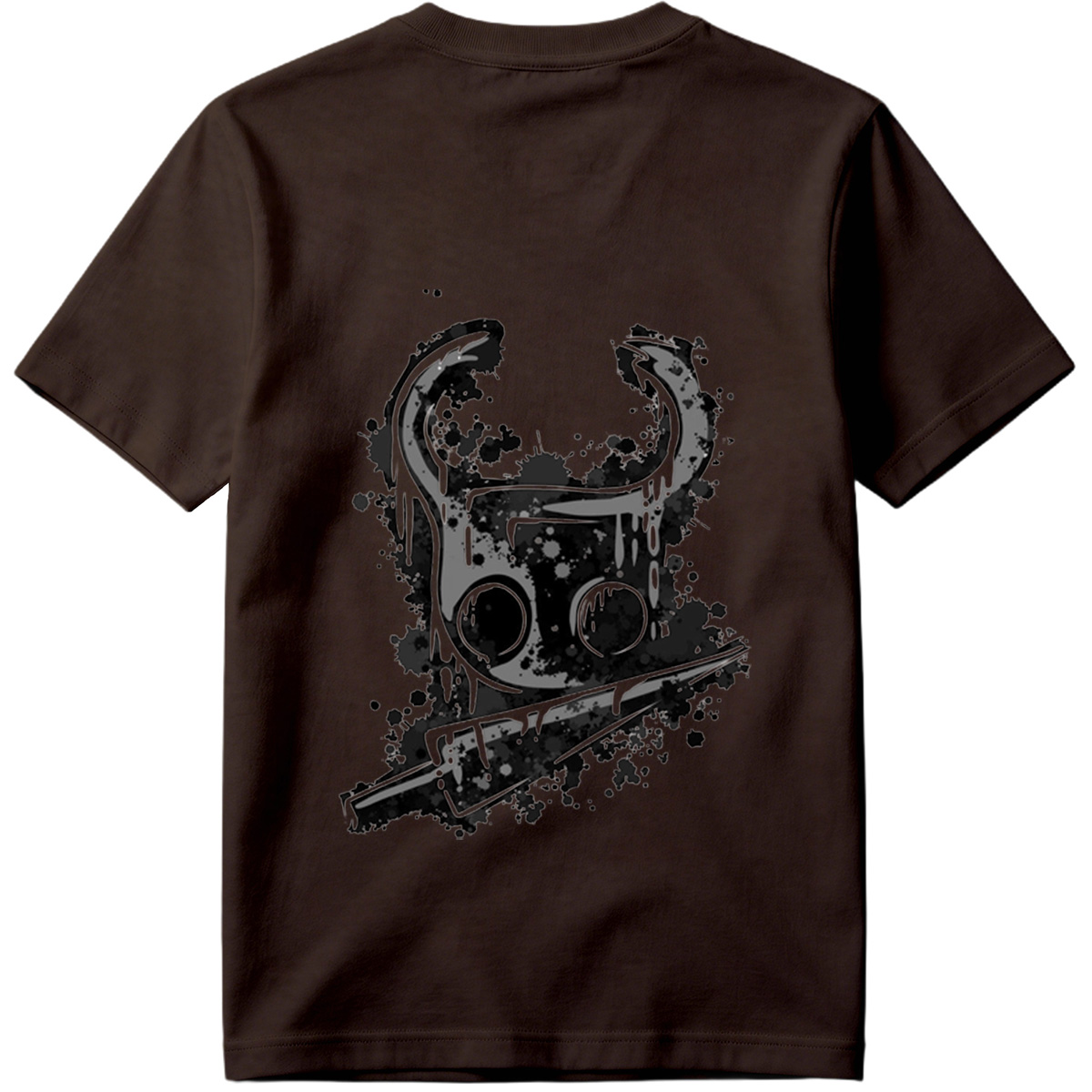 Gas Mask with Horns and Knife - Tee