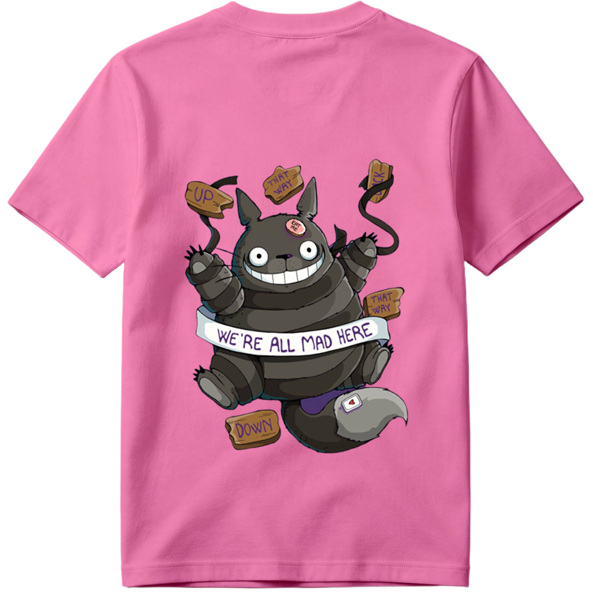 Totoro Meets Alice in Wonderland: We're All Mad Here - Tee