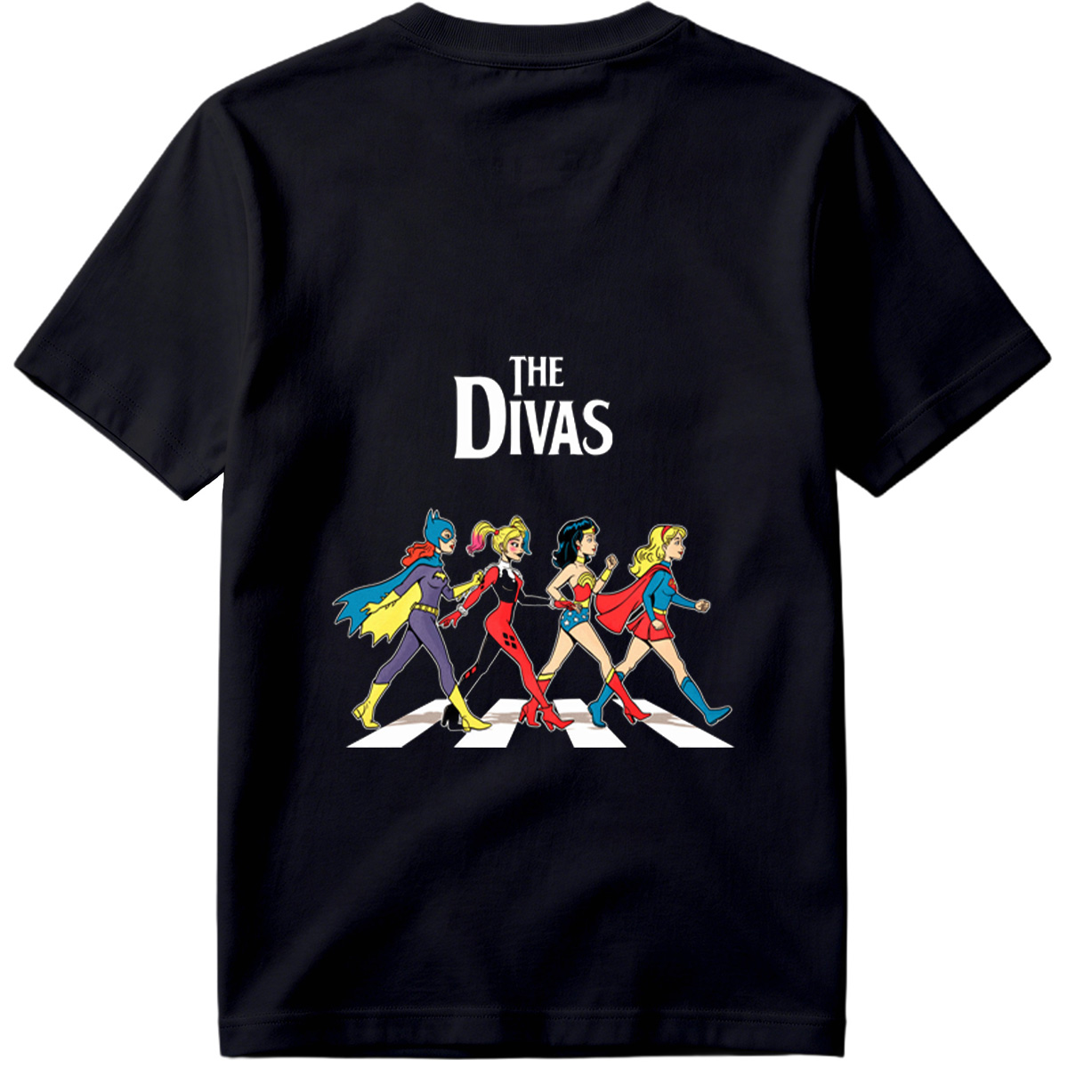 The Divas: Batgirl, Harley Quinn, Wonder Woman, Supergirl - Tee