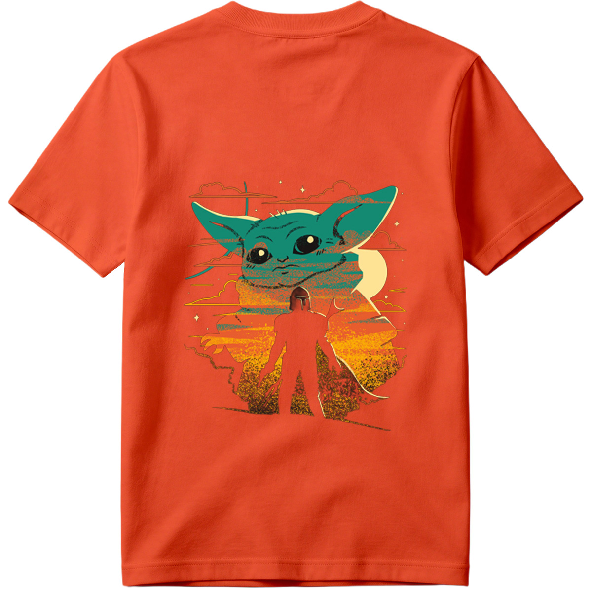 The Mandalorian and Grogu Sunset - Tee