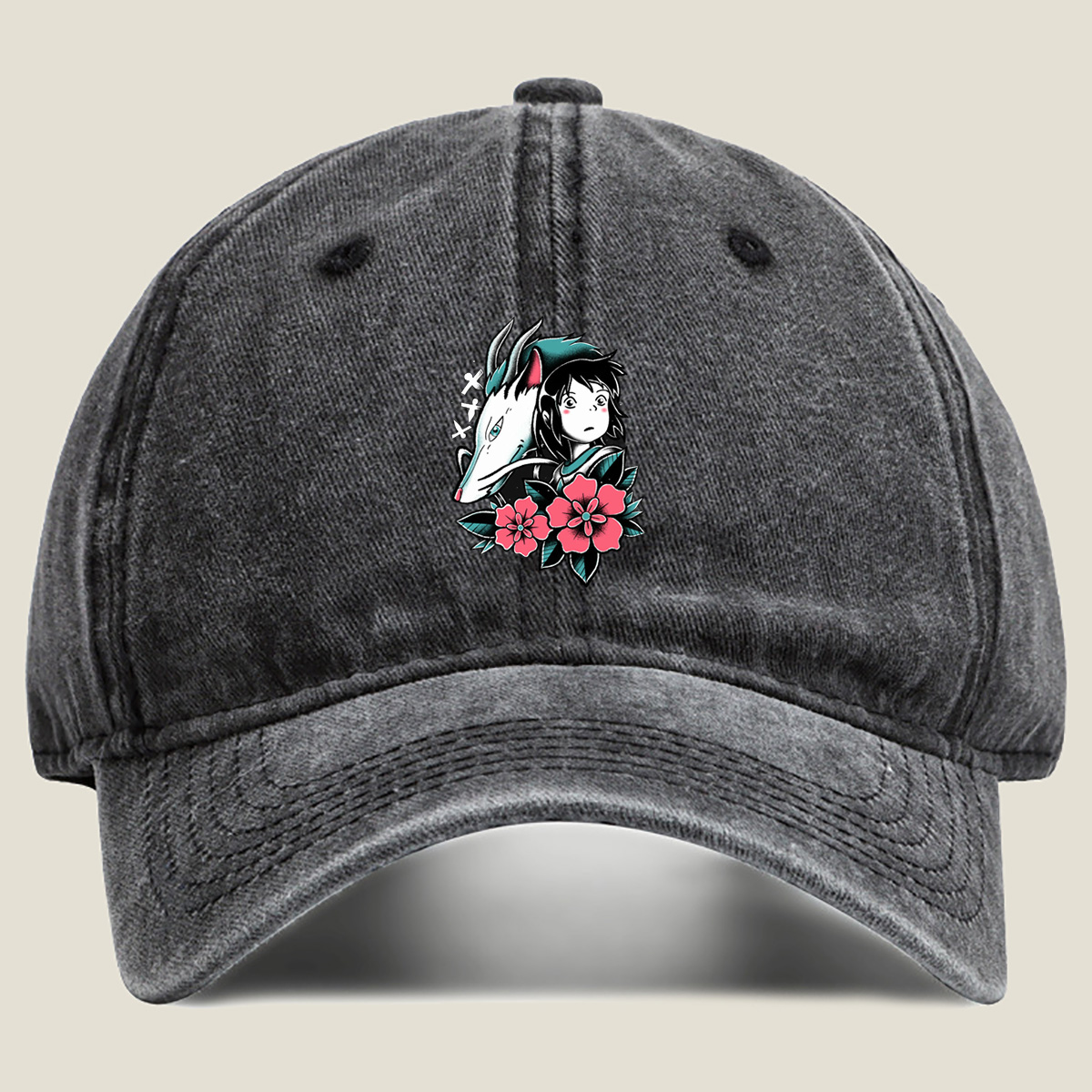 Princess Mononoke: San and Moro - Washed Denim - Baseball Cap