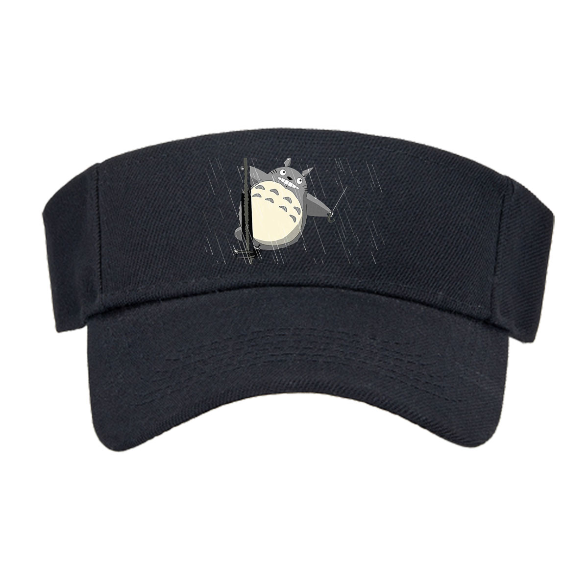 Totoro in the Rain with Umbrella and Streetlamp -  Visor cap