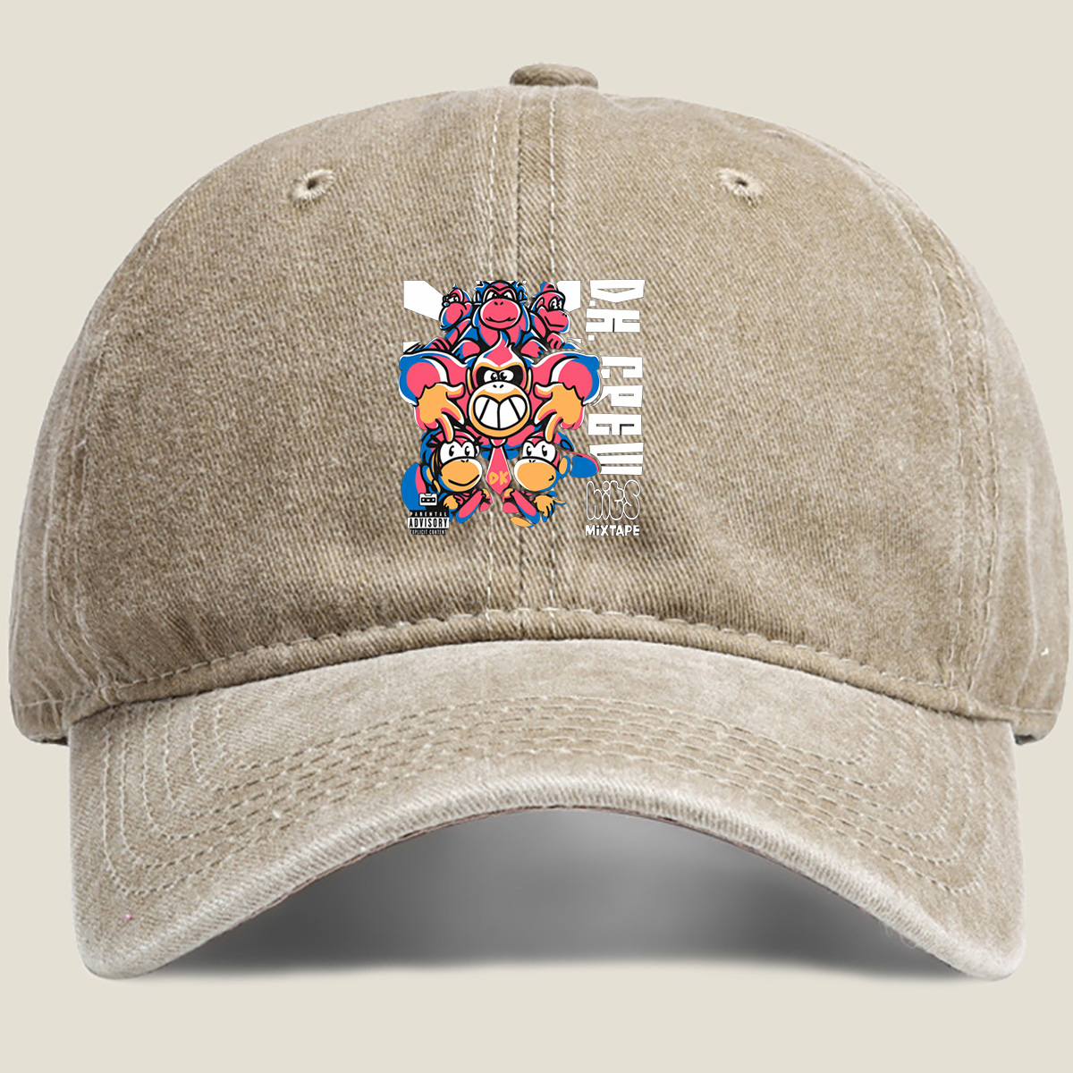 Dr. K. Rool Hits Mixtape: Donkey Kong Characters Edition - Washed Denim - Baseball Cap