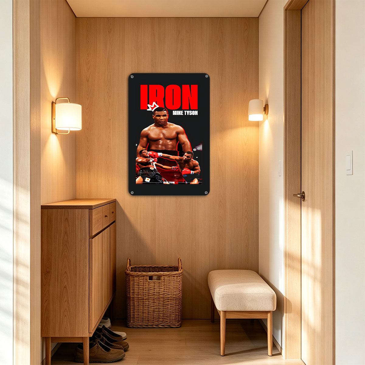 Iron Mike Tyson: Boxing Legend in Action - painting