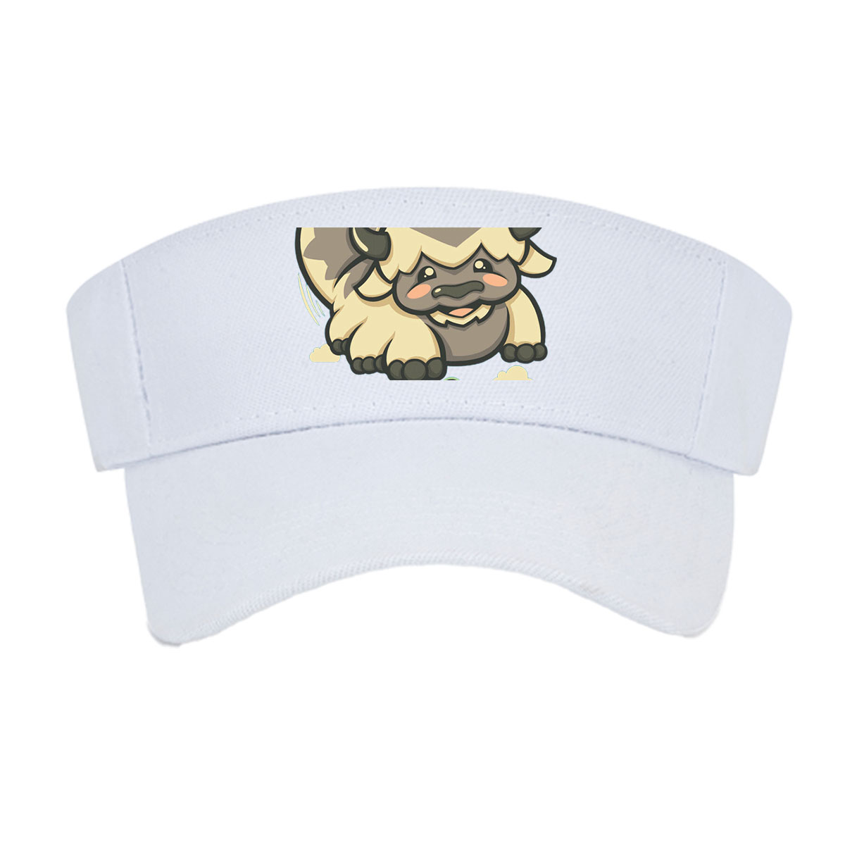 Yip Yip: A Cute Buffalo with a Bunny on Its Back -  Visor cap