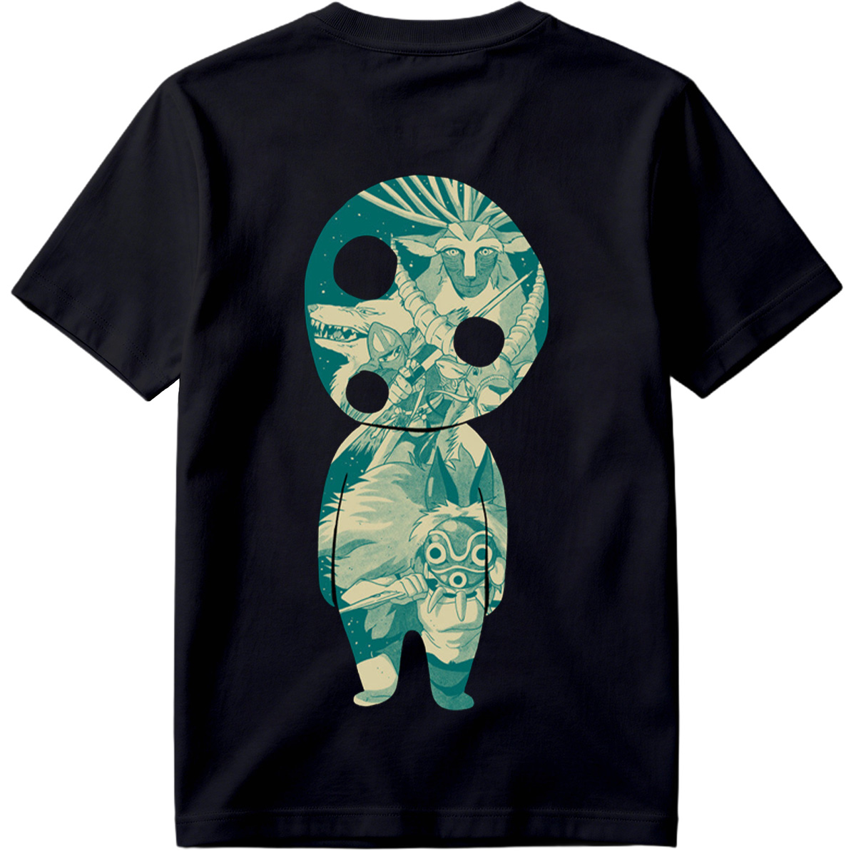 Princess Mononoke: San and Moro in KAWS Style - Tee