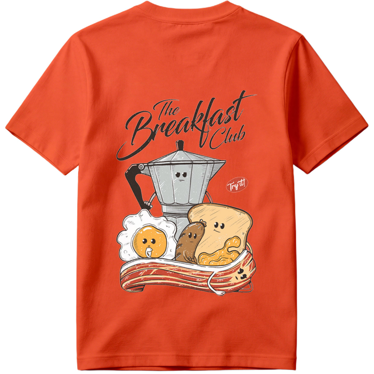 The Breakfast Club: Coffee Pot, Egg, Sausage, Toast, and Bacon - Tee