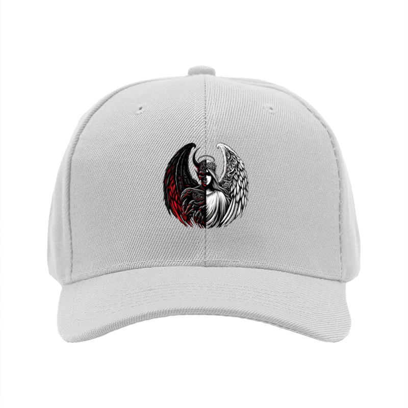 1pc New Baseball Cap Angel Devil Split Wings Print Unisex Adjustable Hat for Streetwear Outdoor Activities Adults Fashion Accessories