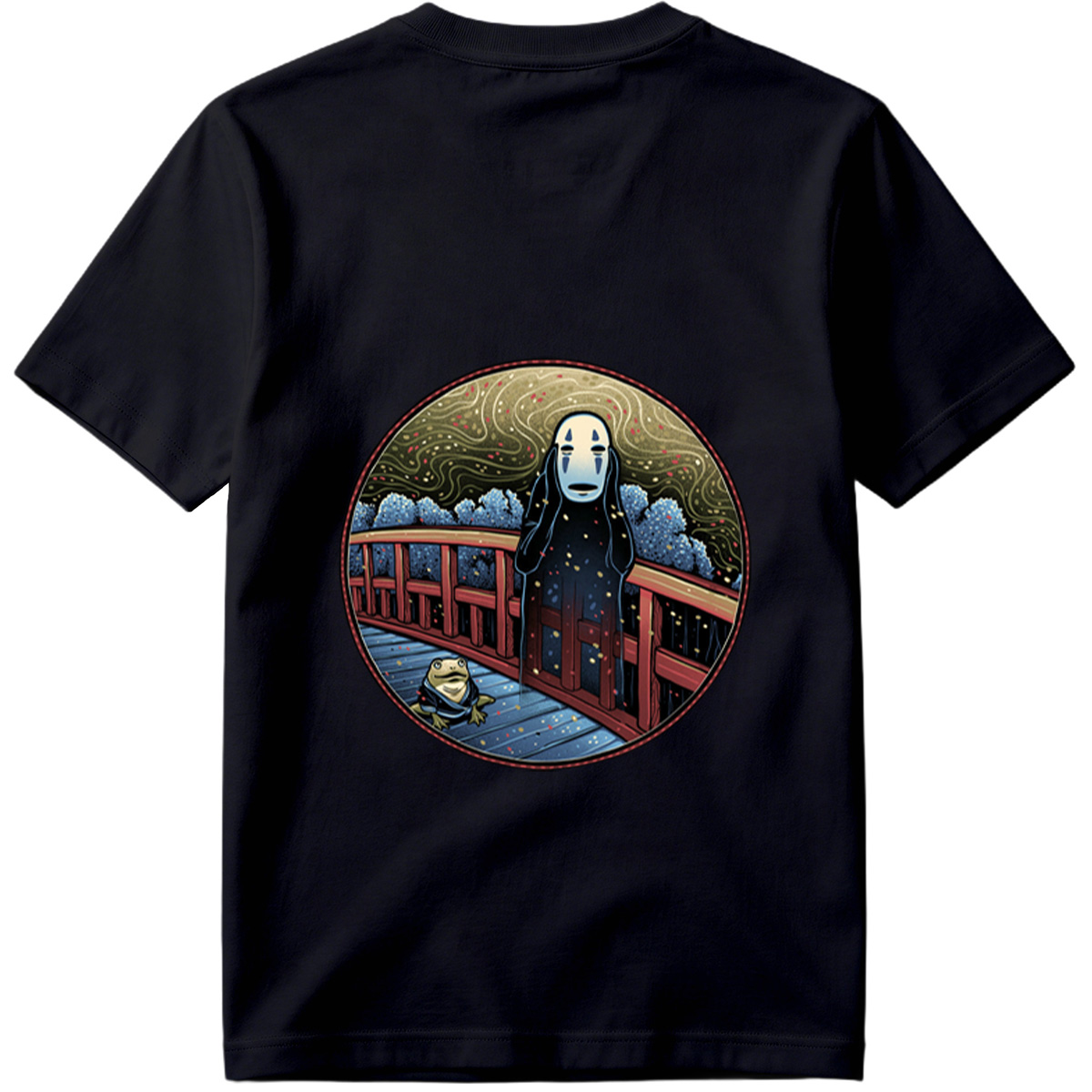 Spirited Away: No-Face and Frog on Bridge - Tee