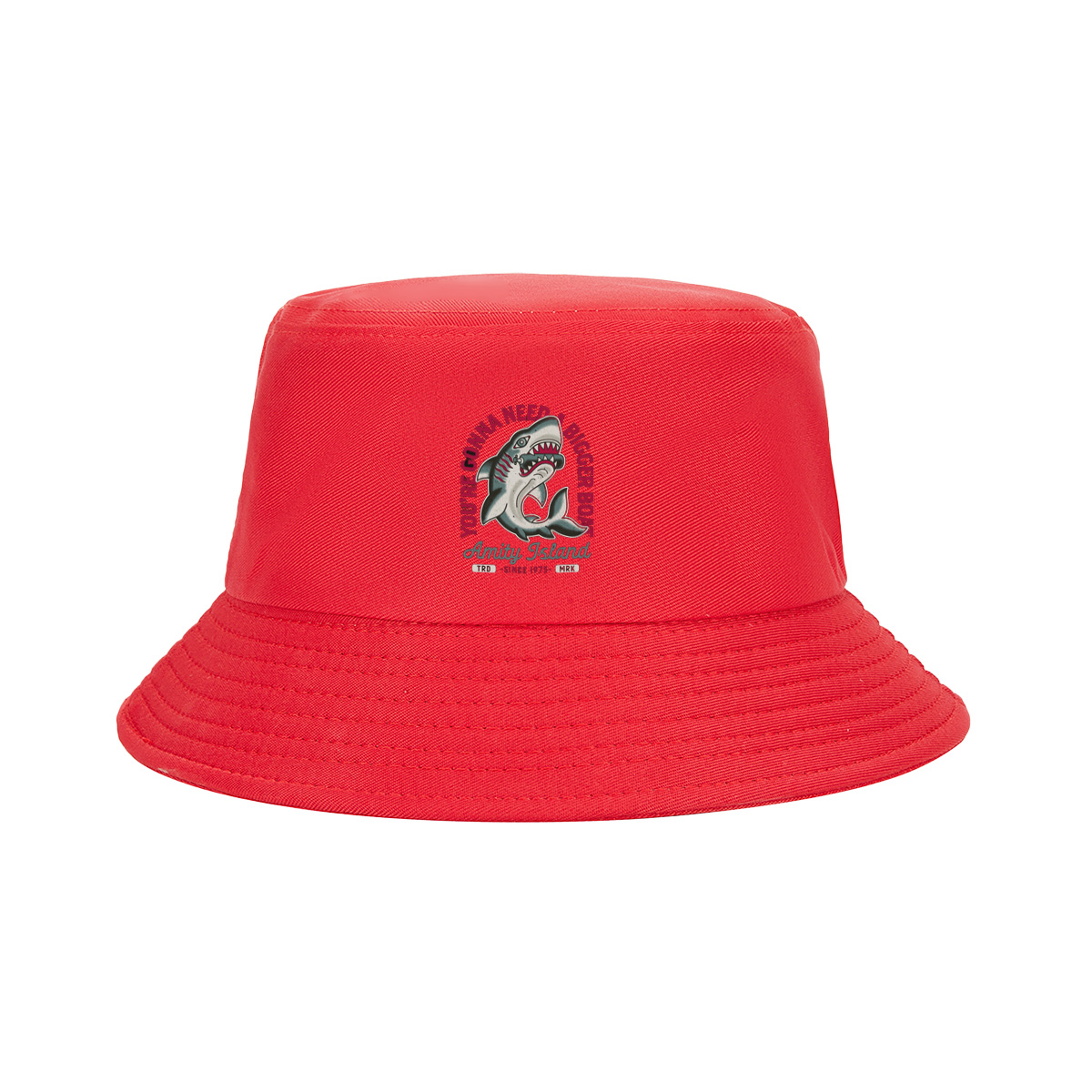 Jaws - Amity Island Shark Design - Fisherman's Hat