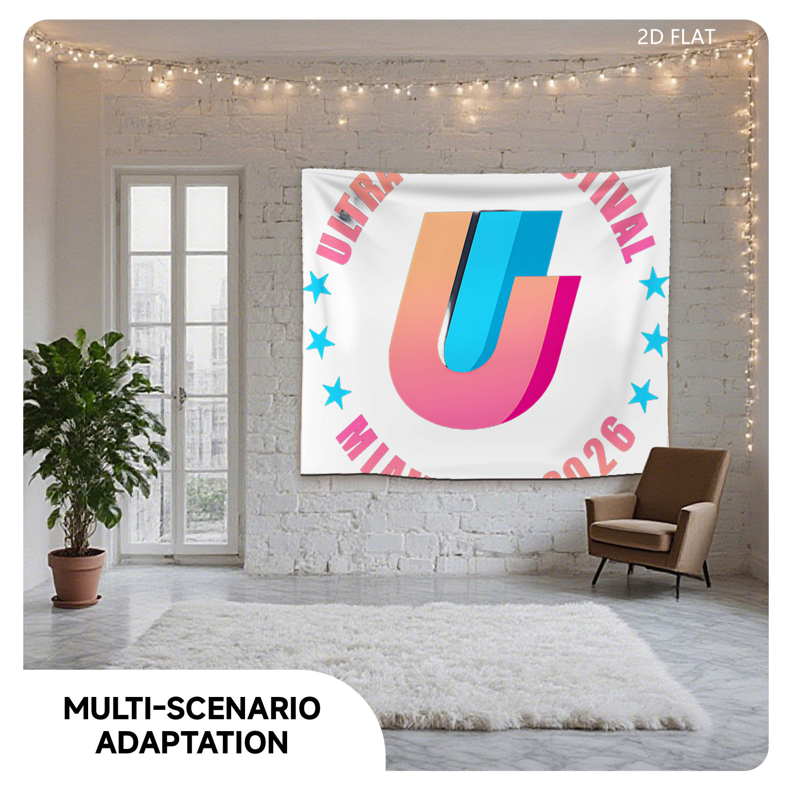 Ultra Music Festival Miami, FL - 2026 Logo - Tapestry