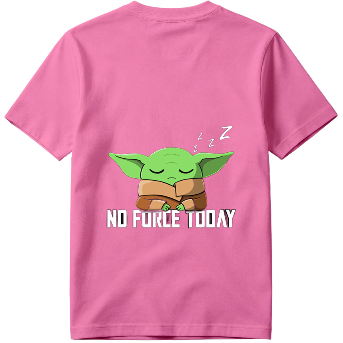 Baby Yoda Sleeping No Force Today - Tee