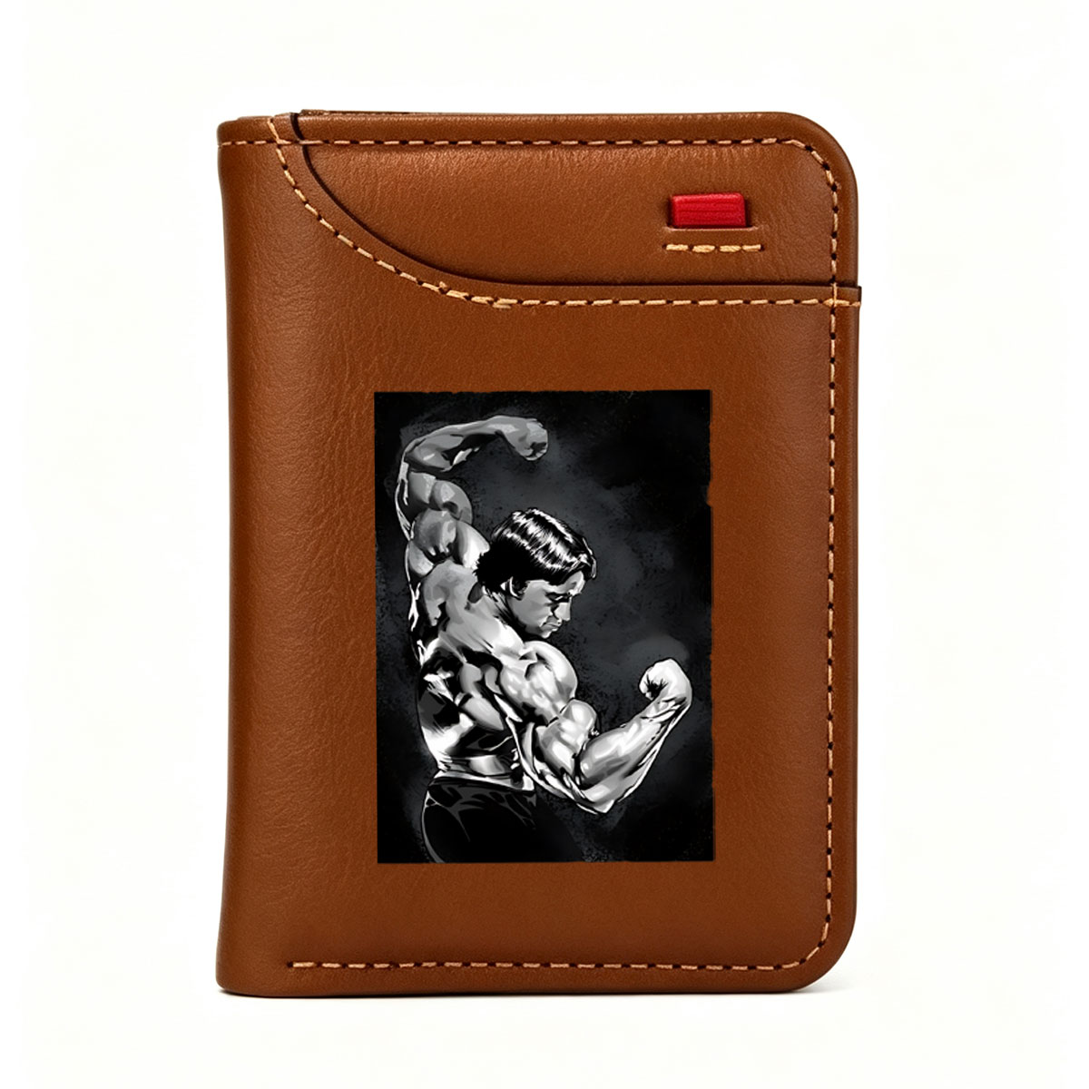 Arnold Schwarzenegger Bodybuilding Pose - Vertical Style Wallet