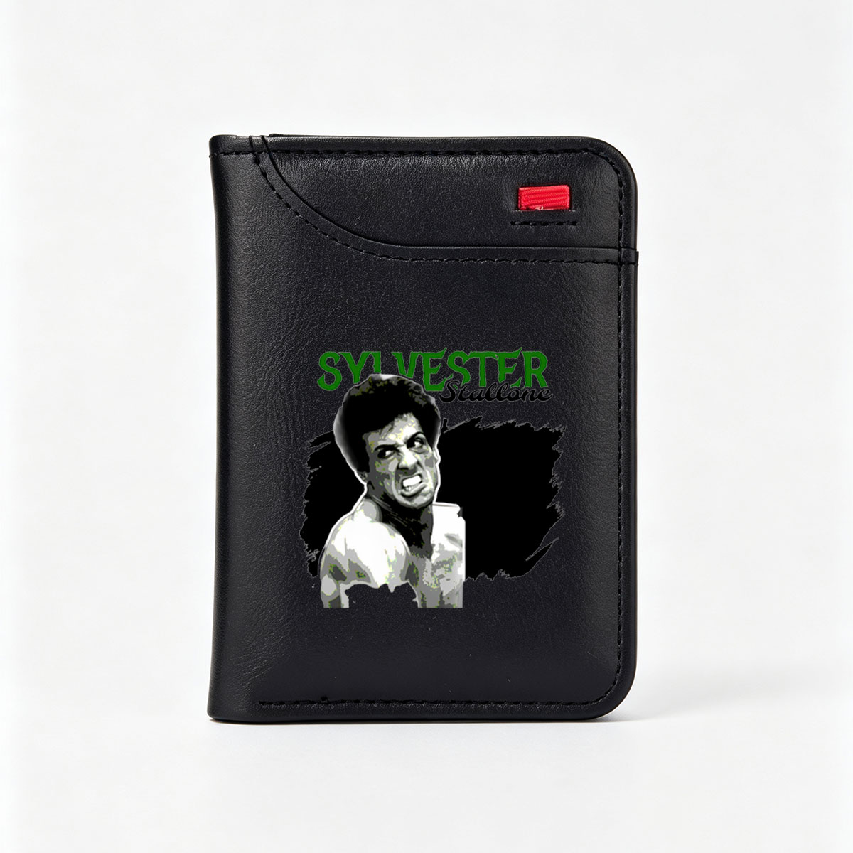 Sylvester Stallone: Rocky Balboa, Iconic Actor and Martial Artist - Vertical Style Wallet