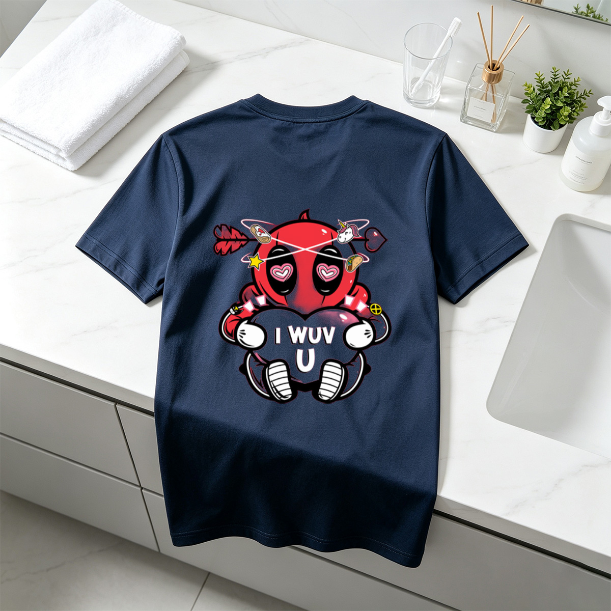 Deadpool I Wuv U - Tee
