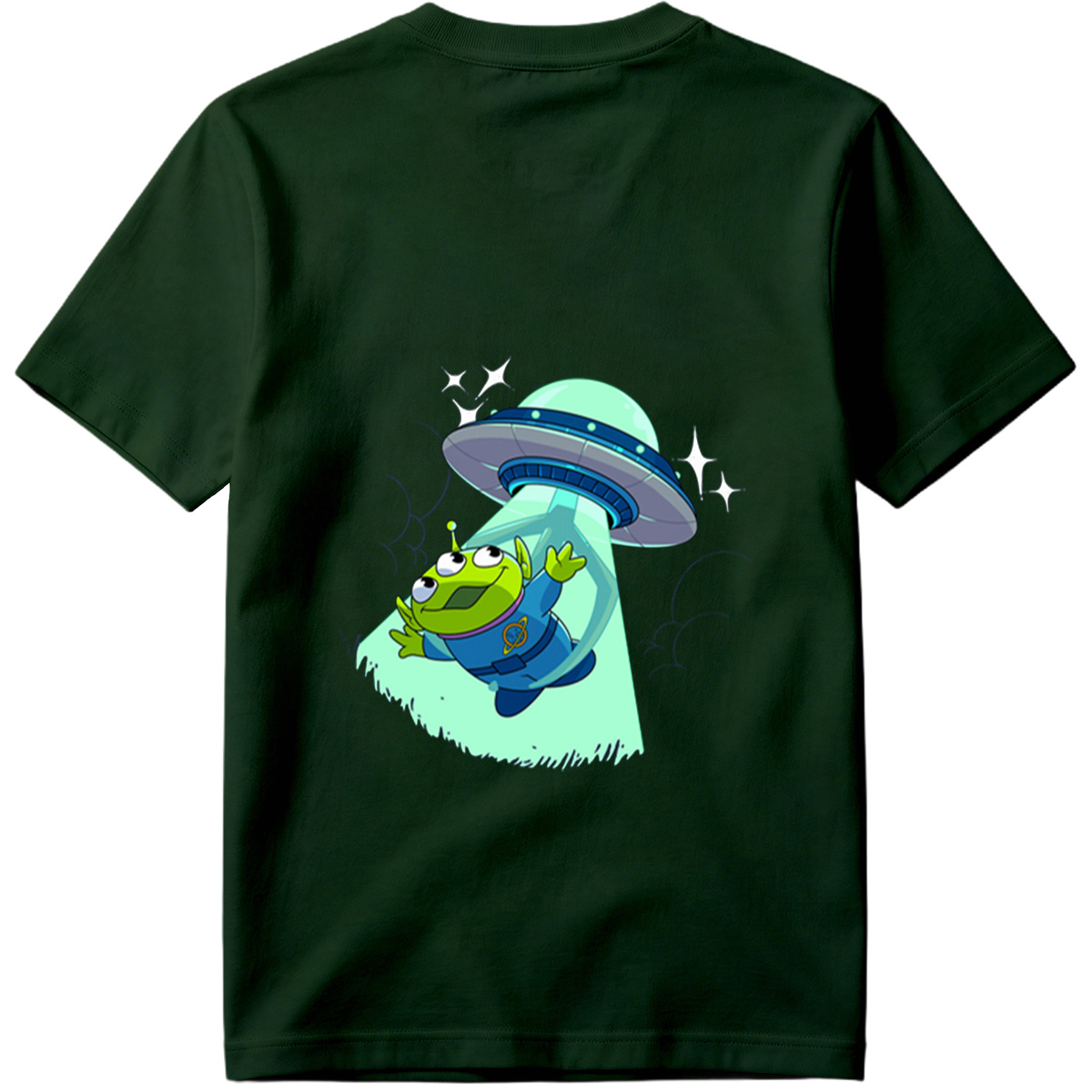 Alien from Toy Story Abducted by UFO - Tee