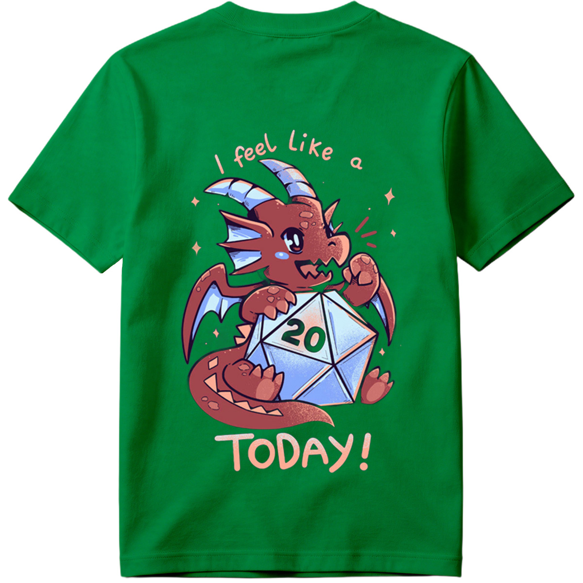 Dragon with D20 Dice - 