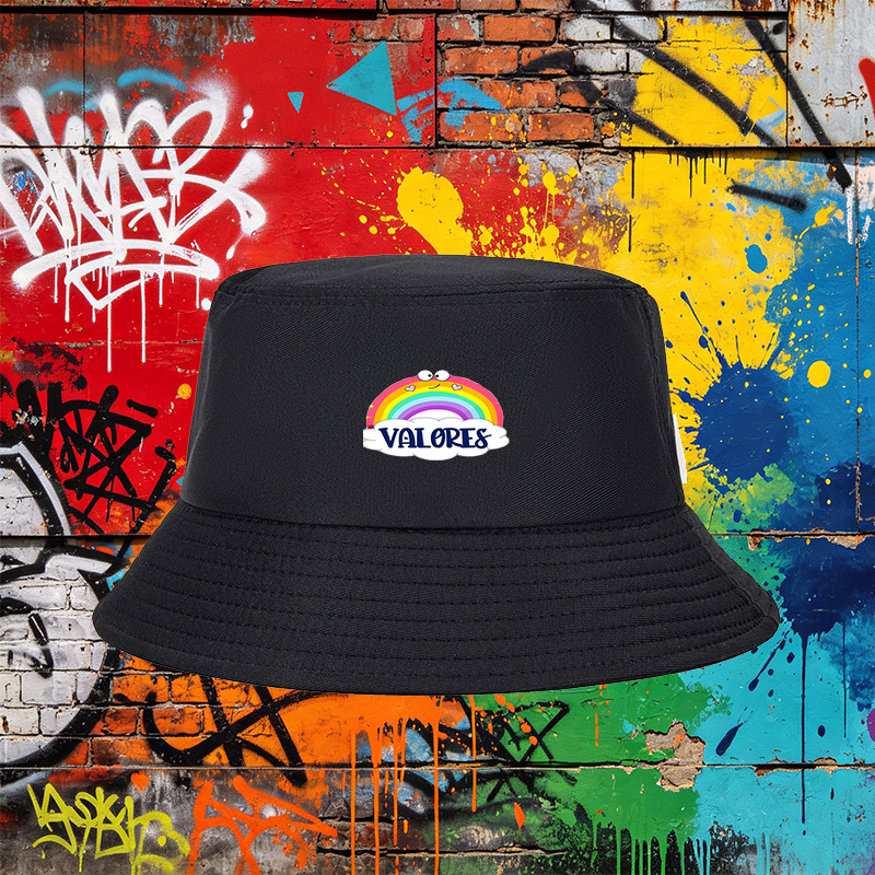 Unisex Classic Bucket Hat with Rainbow Smile and 