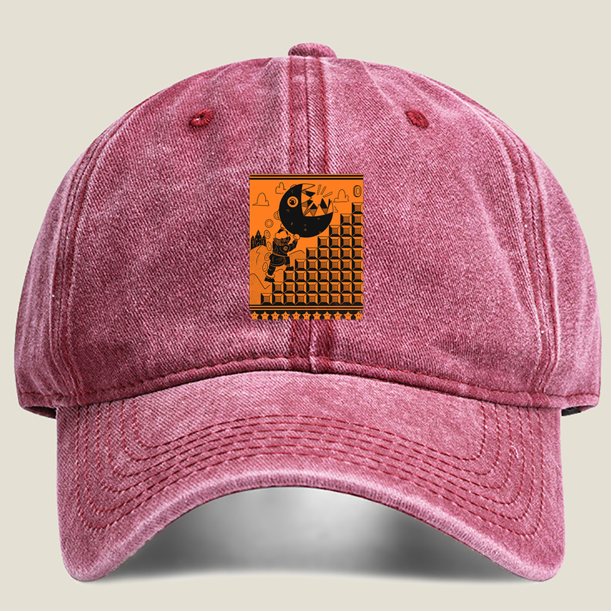 Mario vs. Koopa Troopa - Washed Denim - Baseball Cap