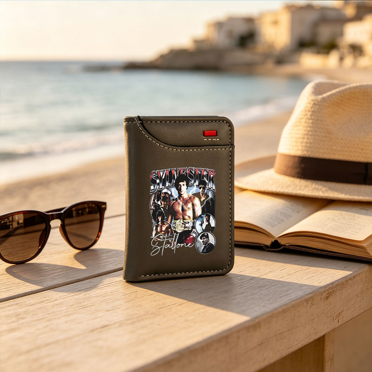 Sylvester Stallone: Rocky, Rambo, and Other Iconic Roles - Vertical Style Wallet