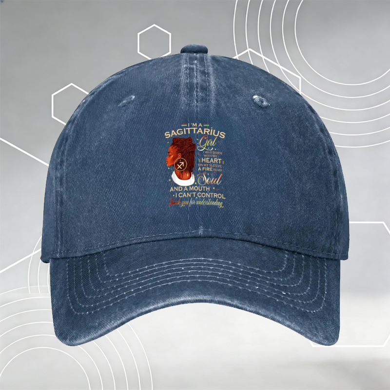 New Baseball Cap with Stick Man Print and 