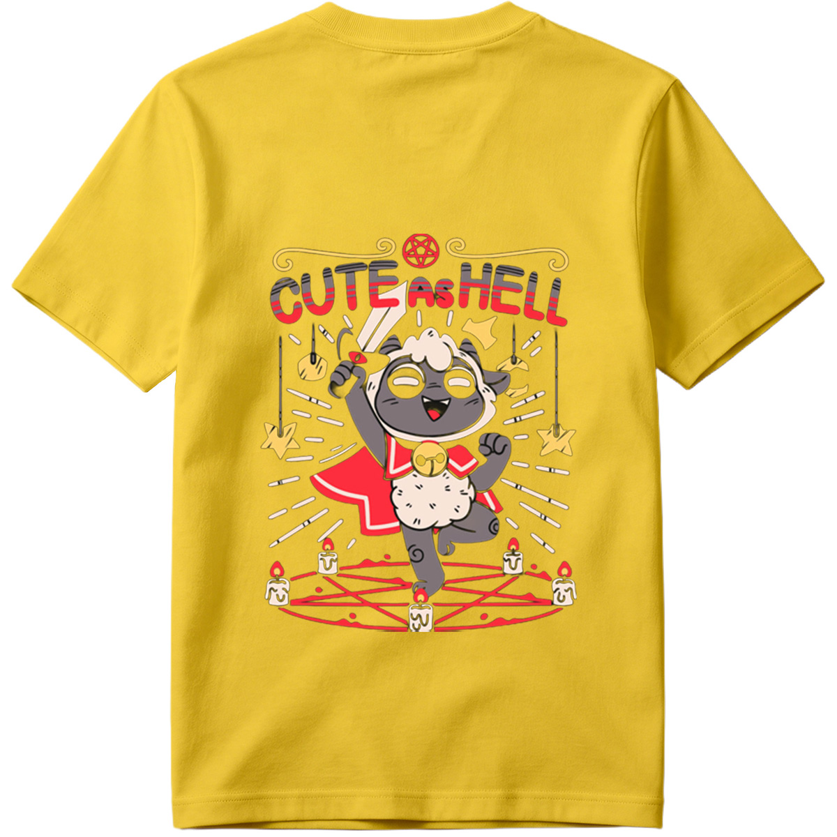 Cute as Hell: Devilish Sheep Character Design - Tee