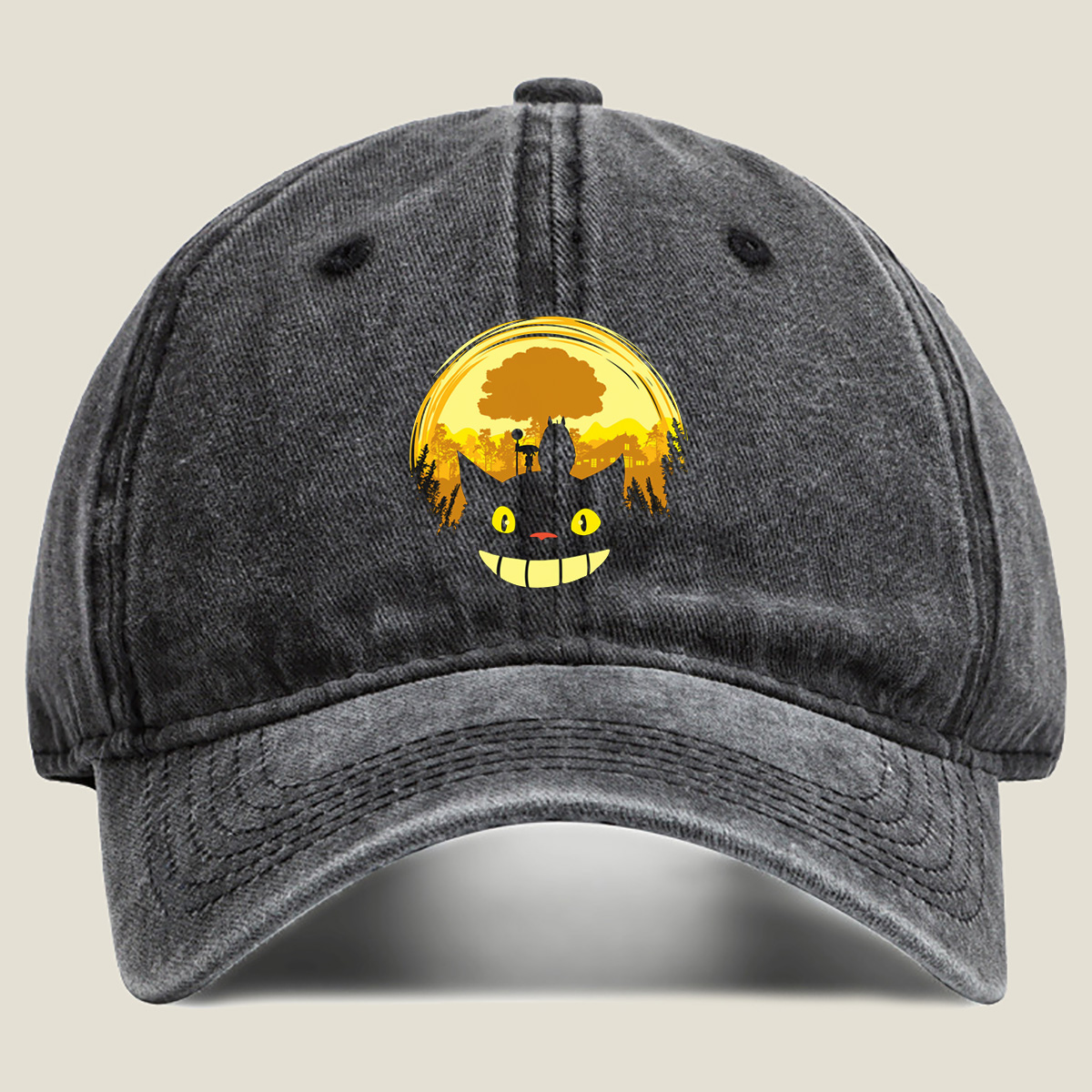 Jiji and Kiki in the Moonlight - Washed Denim - Baseball Cap