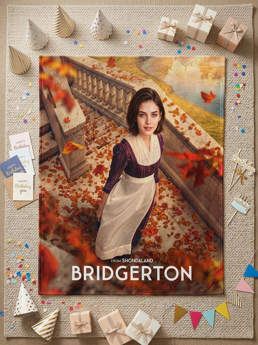 Custom Photo Face Blanket Personalized Flannel Throw, Ultra Soft Autumn Portrait Fleece Blanket Ideal Cozy Gift