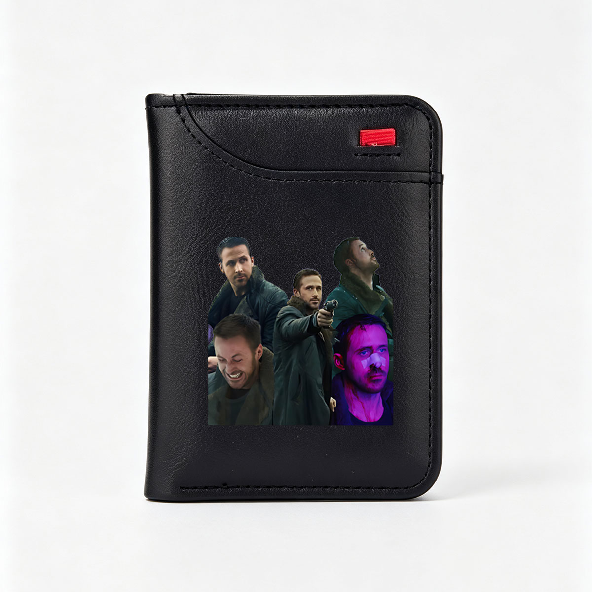 Ryan Gosling in Various Roles: Driver, Gunman, and Intense Expressions - Vertical Style Wallet