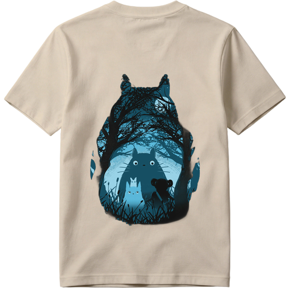 Totoro and Friends in the Moonlit Forest - Tee