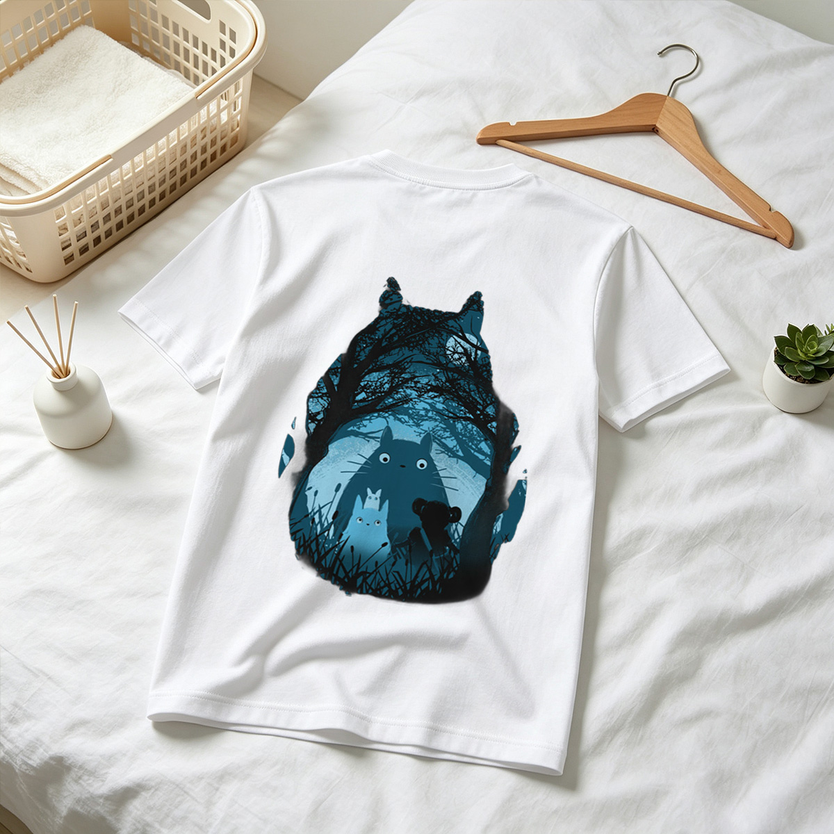 Totoro and Friends in the Moonlit Forest - Tee