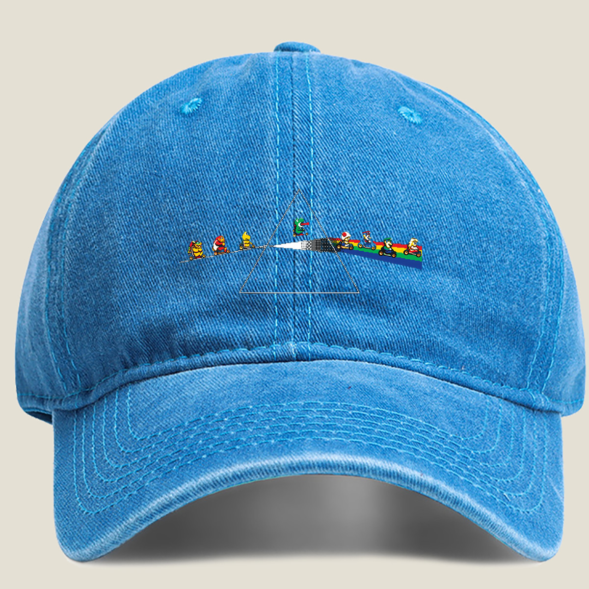 Mario Kart: The Dark Side of the Prism - Washed Denim - Baseball Cap