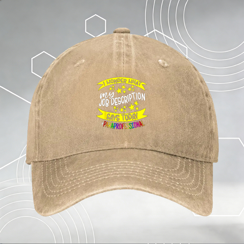 New School Social Worker Baseball Cap with Fun Graphic Print and Slogan 