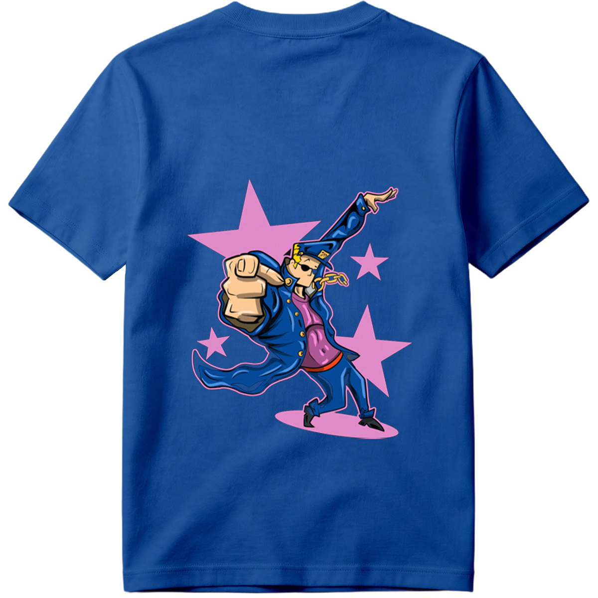 Gangster Mickey in Blue Coat and Hat, Dancing with Stars Background - Tee