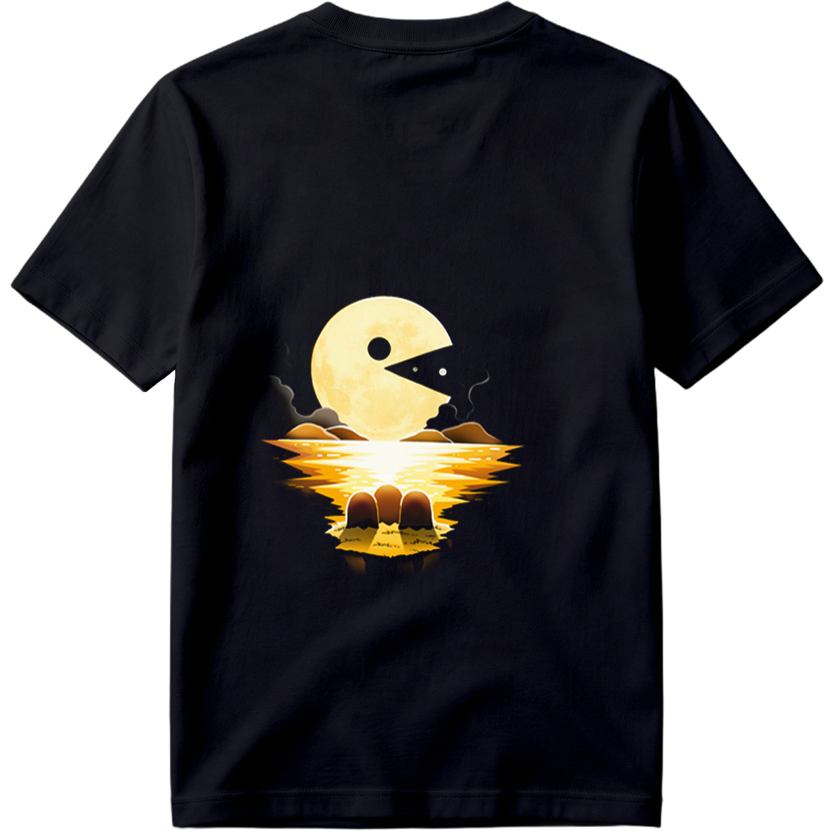 Pac-Man Moon Reflection - Tee