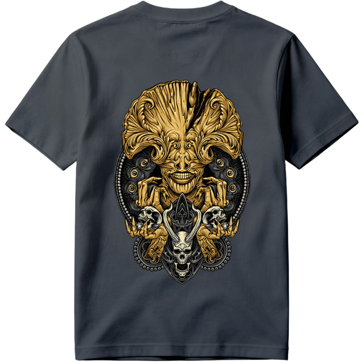 Alien vs. Predator: Golden Xenomorph and Skulls - Tee