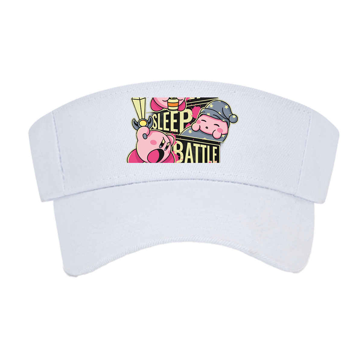 Kirby Eat Sleep Battle Repeat - Pink Star Warrior Adventure -  Visor cap