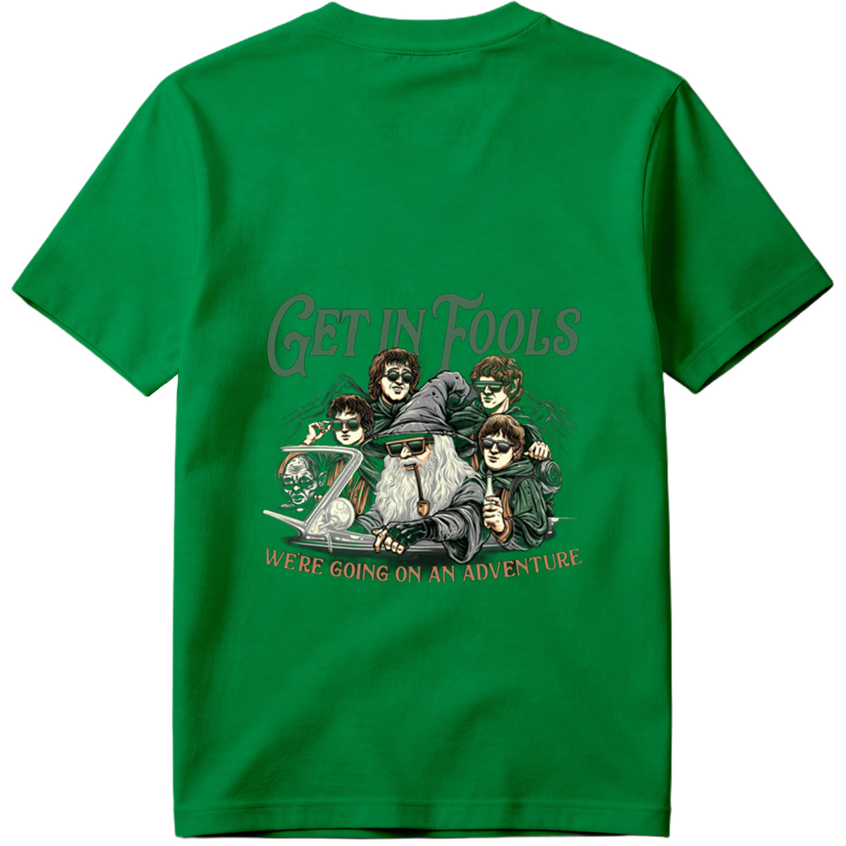 The Lord of the Rings: Frodo, Sam, Merry, Pippin, and Gandalf with a Modern Twist - Tee