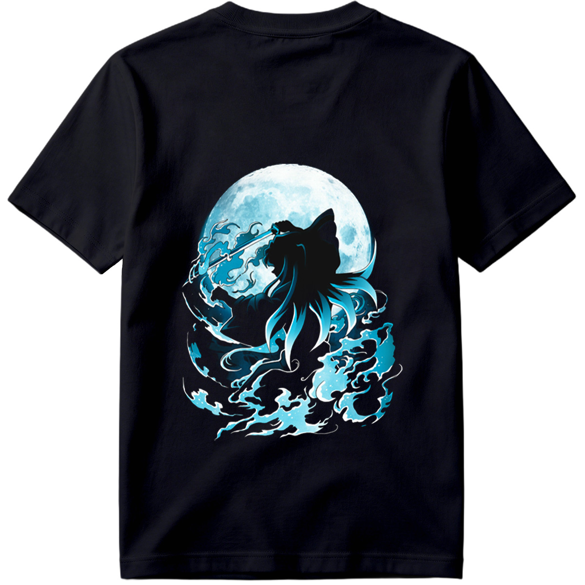 Samurai Warrior Under Full Moon - Tee