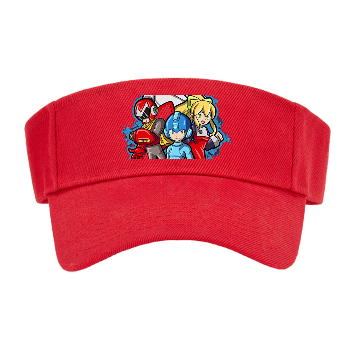 Mega Man, Roll, Dr. Light, and Bass from the Mega Man series -  Visor cap