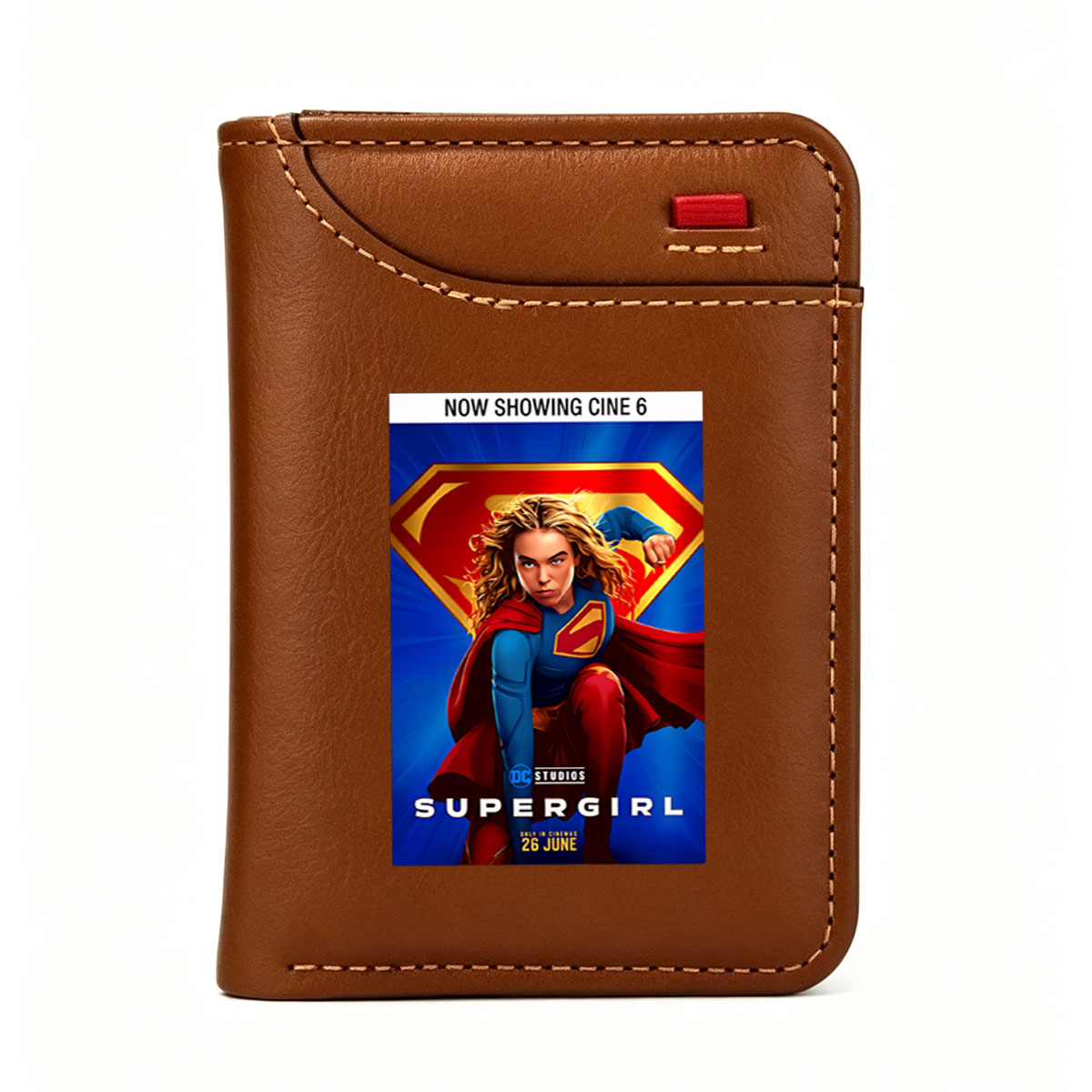 Supergirl Movie Poster - DC Studios, Starring Supergirl, Now Showing in Cinemas 26 June - Vertical Style Wallet