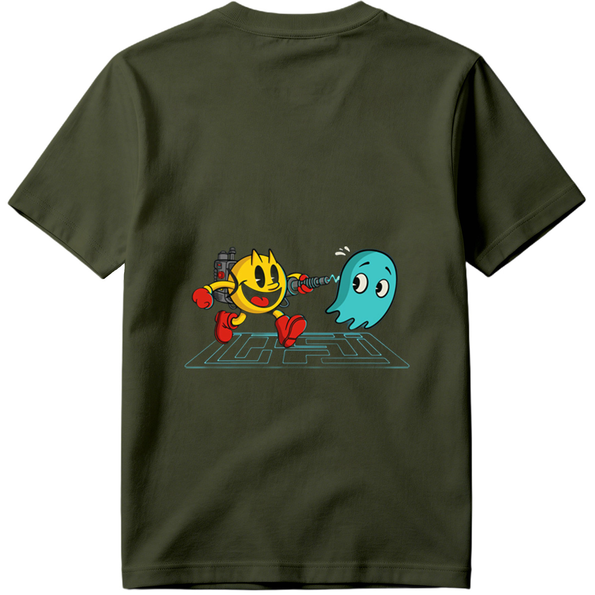 Pac-Man and Ghost in Action - Tee