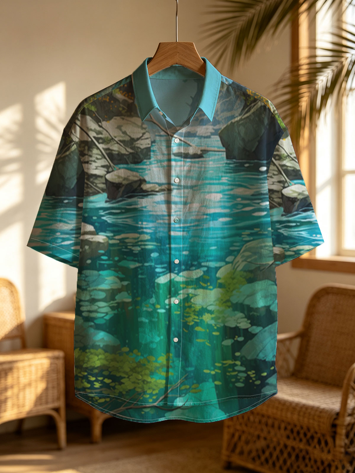 Crystal Clear Stream in a Lush Canyon -  Shirt