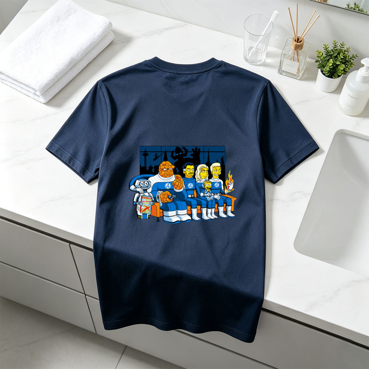 The Simpsons Meet the Fantastic Four - Tee