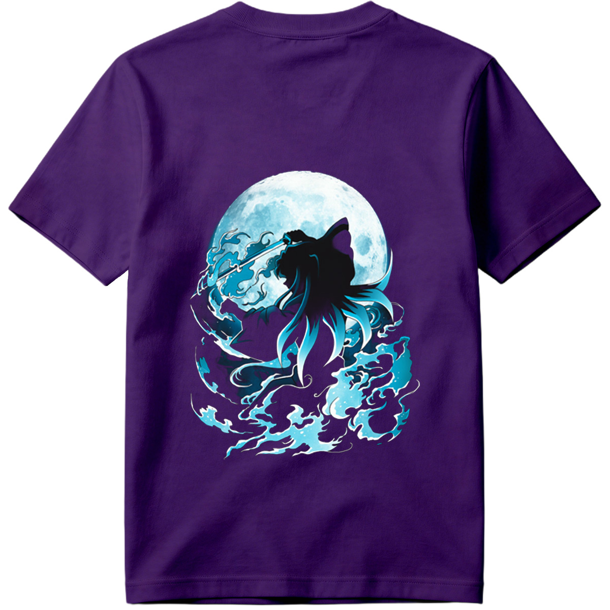 Samurai Warrior Under Full Moon - Tee